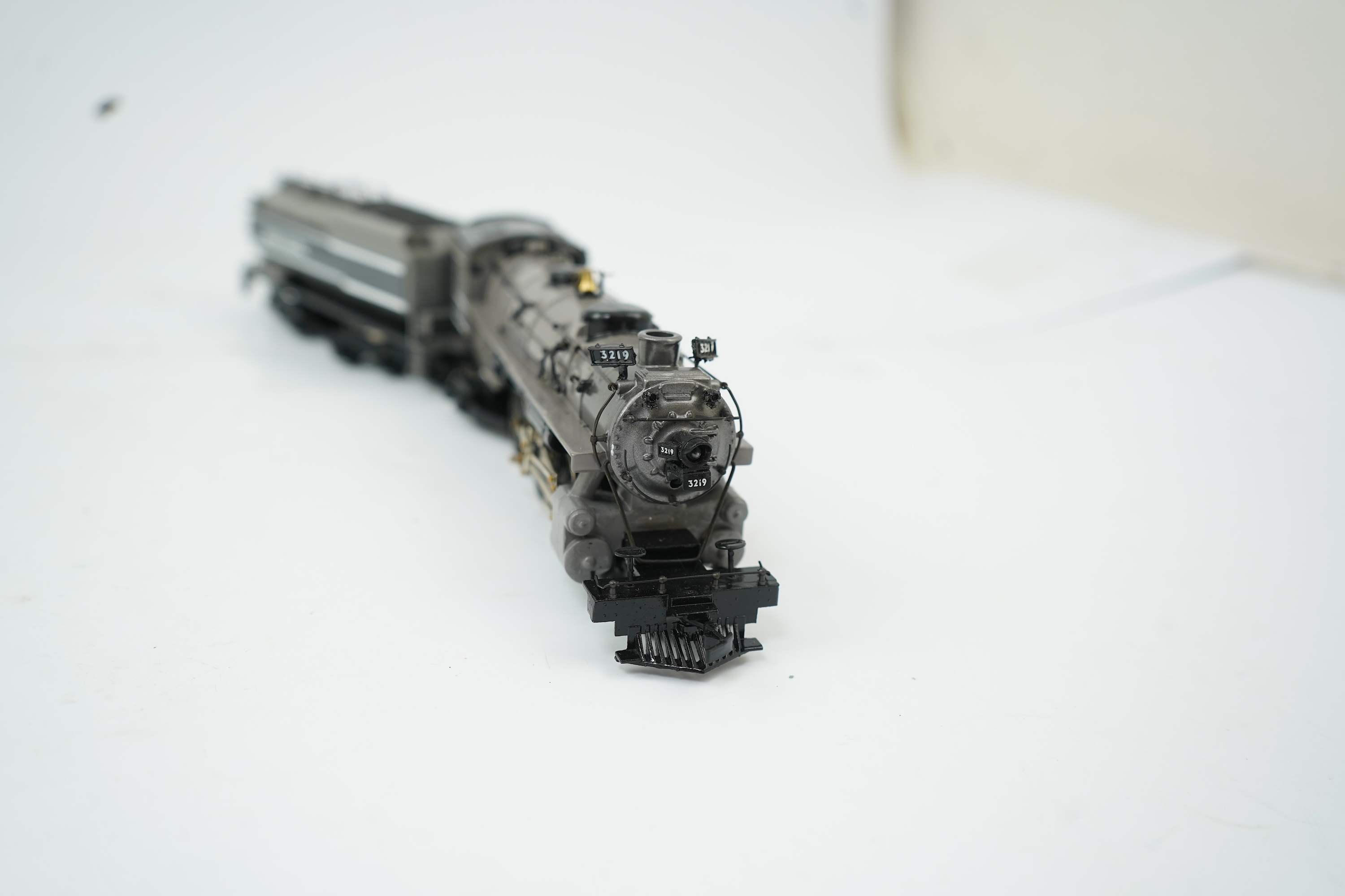 Two boxed HO gauge Union Pacific locomotives; a W&R Enterprises model, 3548, 4-8-8-0 tender locomotive, together with a Mantua Collectibles, 3219, 4-6-2 tender locomotive, both powered for two rail operation.